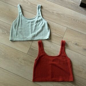 ZARA 2 cropped blouses.